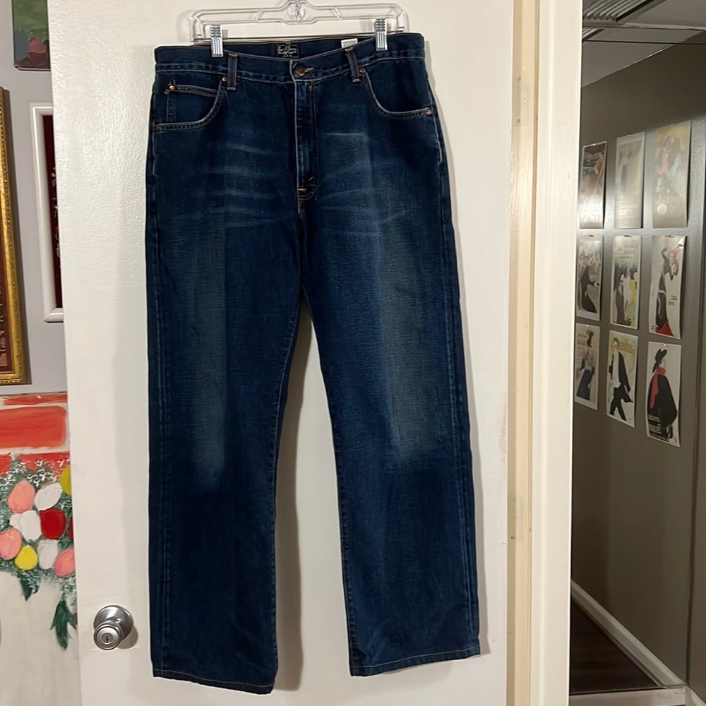Earl jean mens triple E blue denim jeans. 36x32